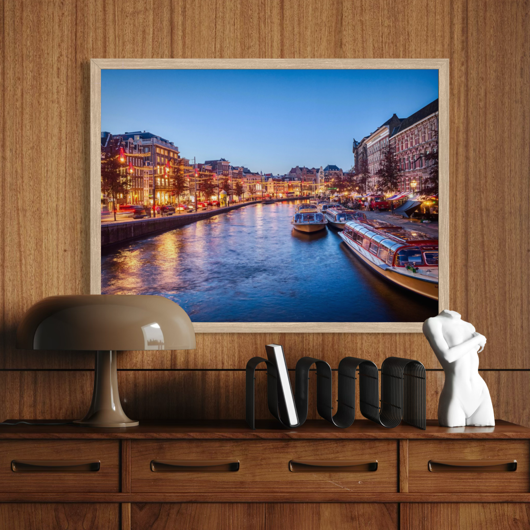 Nightfall in Amsterdam