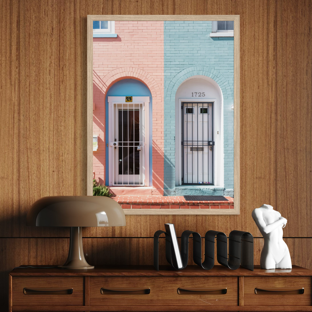 Pastel Row Houses