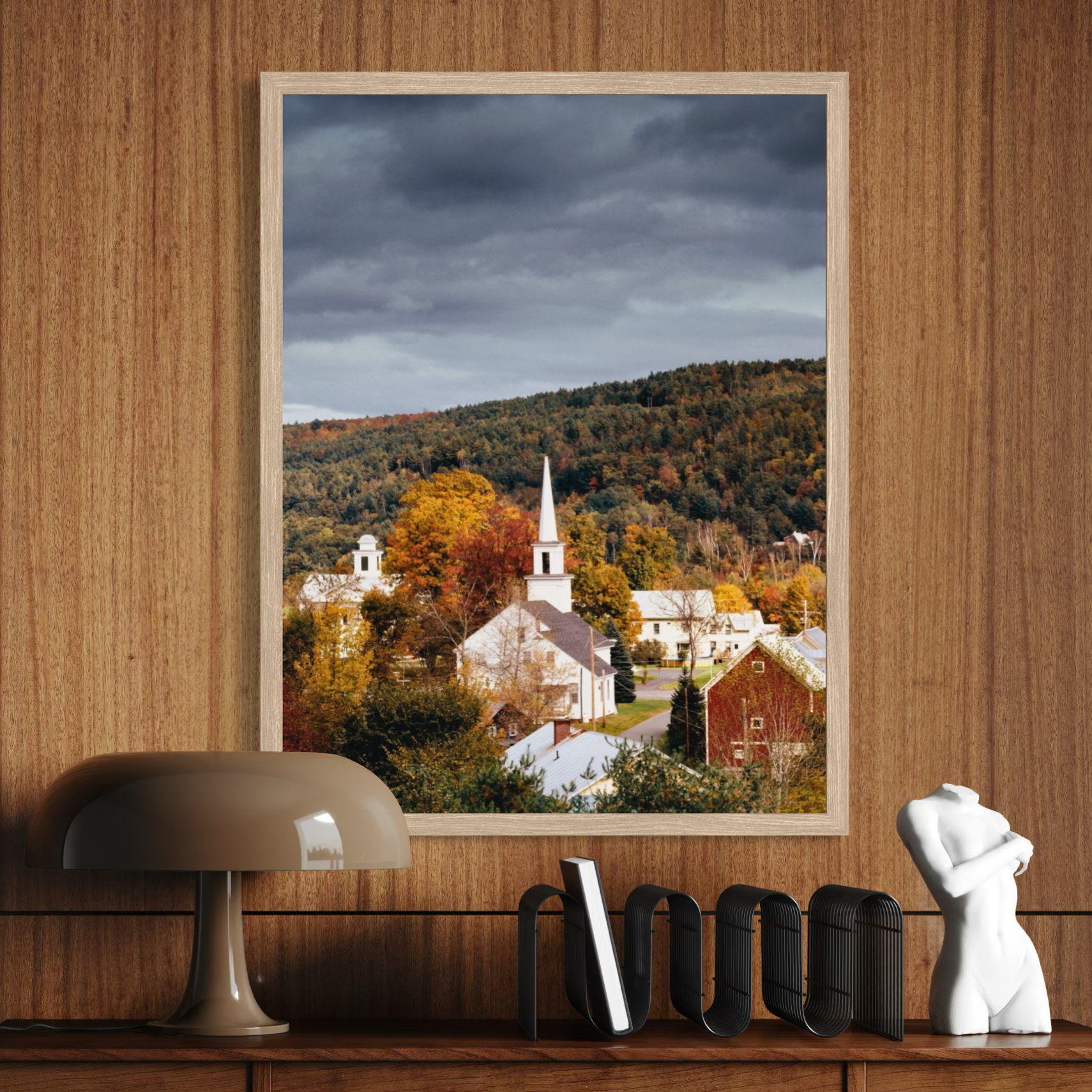 Village en automne