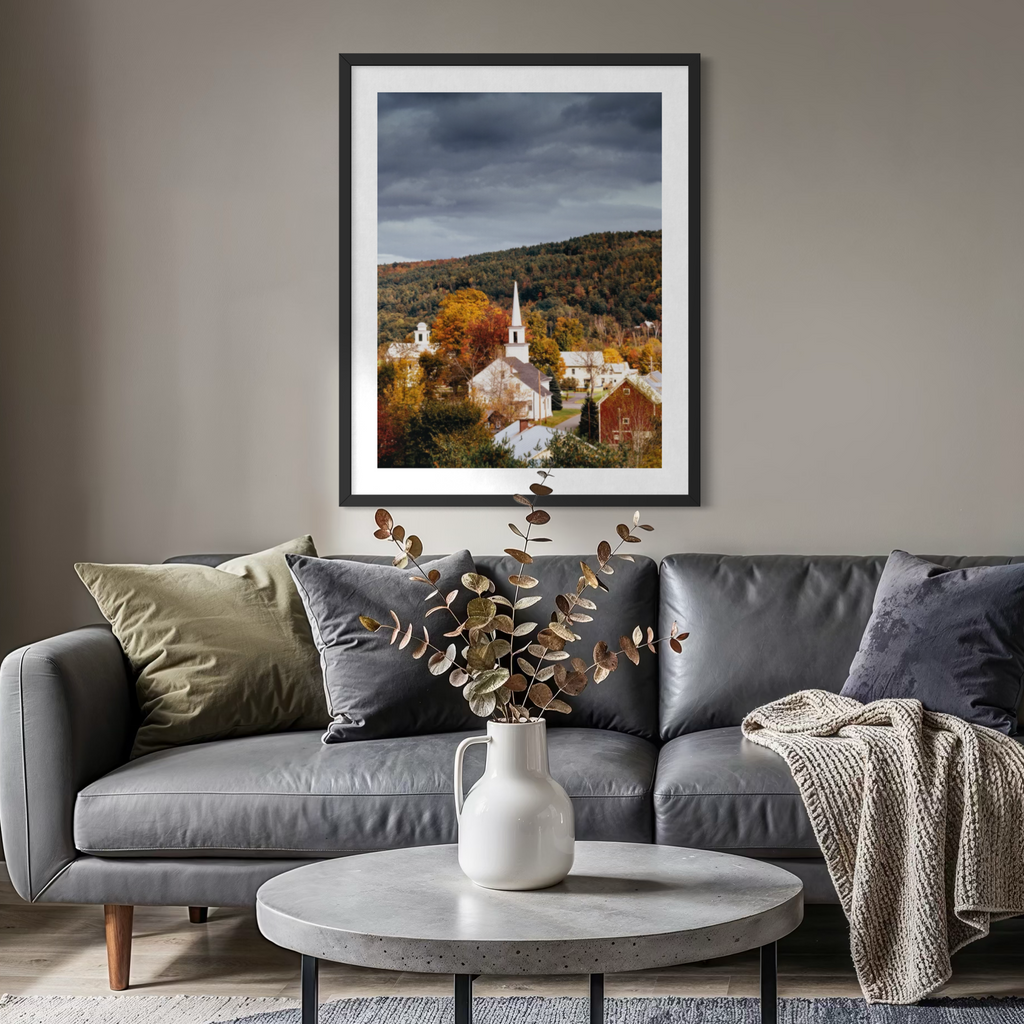 Pueblo en otoño