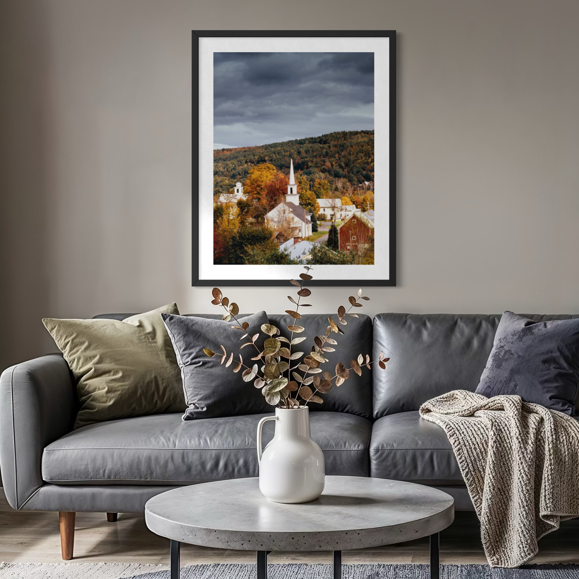 Village en automne