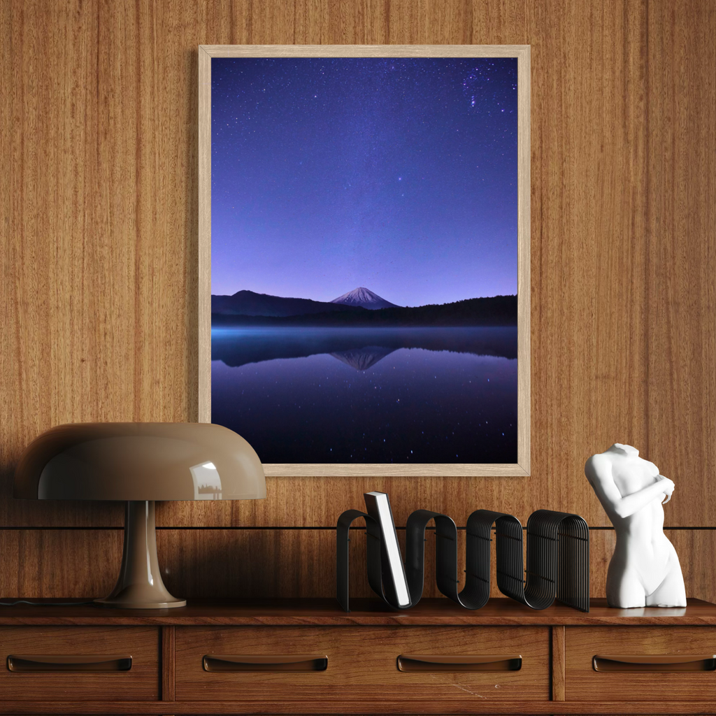 Reflejos de montaña por la noche