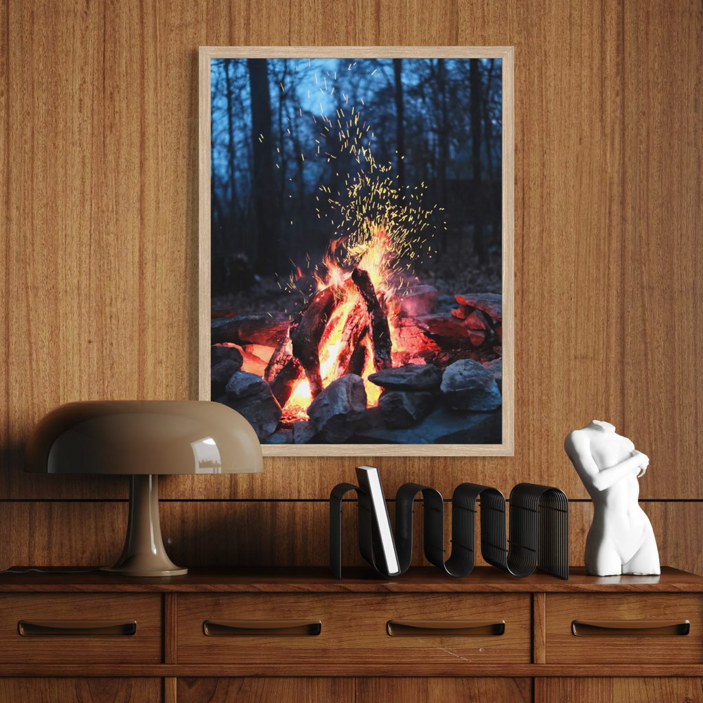 Fogata en el bosque