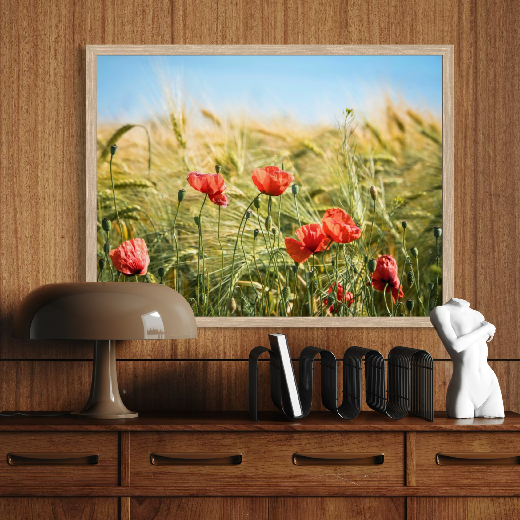 Amapolas entre la cebada