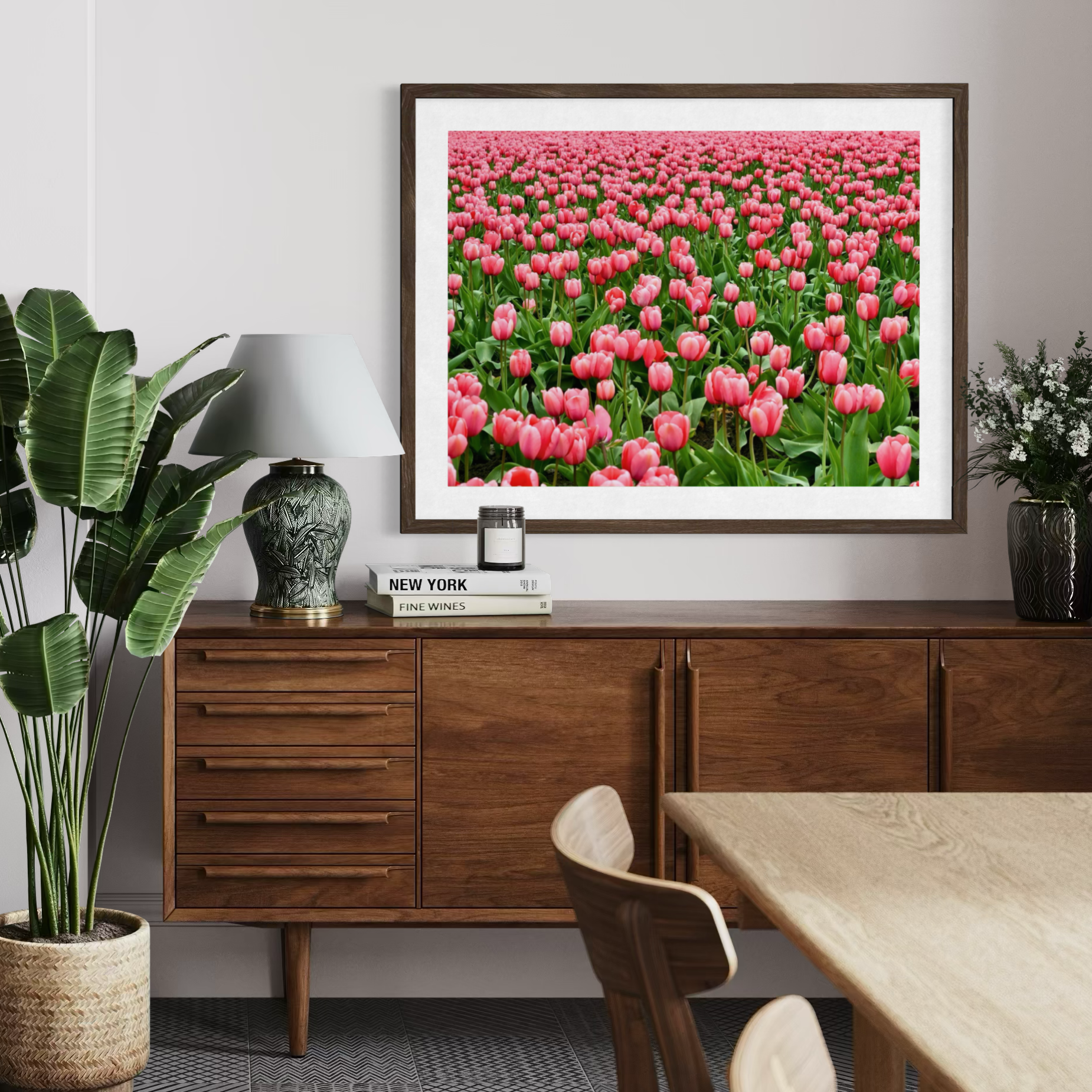Mar de color rosa