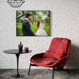 Personalized wedding photo couples wall art canvas poster framed print for wedding, anniversary, engagement photos. custom made.