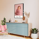 Personalized Newborn Wall Art: Custom Framed Print | Canvas | Poster