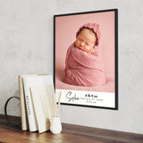 Personalized Newborn Wall Art: Custom Framed Print | Canvas | Poster