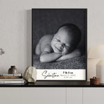 Personalized Newborn Wall Art: Custom Framed Print | Canvas | Poster