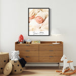 Personalized Newborn Wall Art: Custom Framed Print | Canvas | Poster