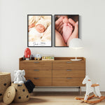 Personalized Newborn Wall Art | Custom Text & Photo with Live Preview