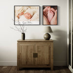 Personalized Newborn Wall Art: Custom Framed Print | Canvas | Poster