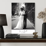 Personalized Couple's Wall Art | Custom Text & Photo with Live Preview