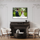 Personalized Couple's Wall Art | Custom Text & Photo with Live Preview