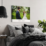 Personalized Couple's Wall Art | Custom Text & Photo with Live Preview