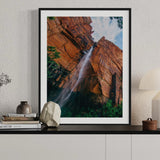 Sandstone Cliff Waterfall