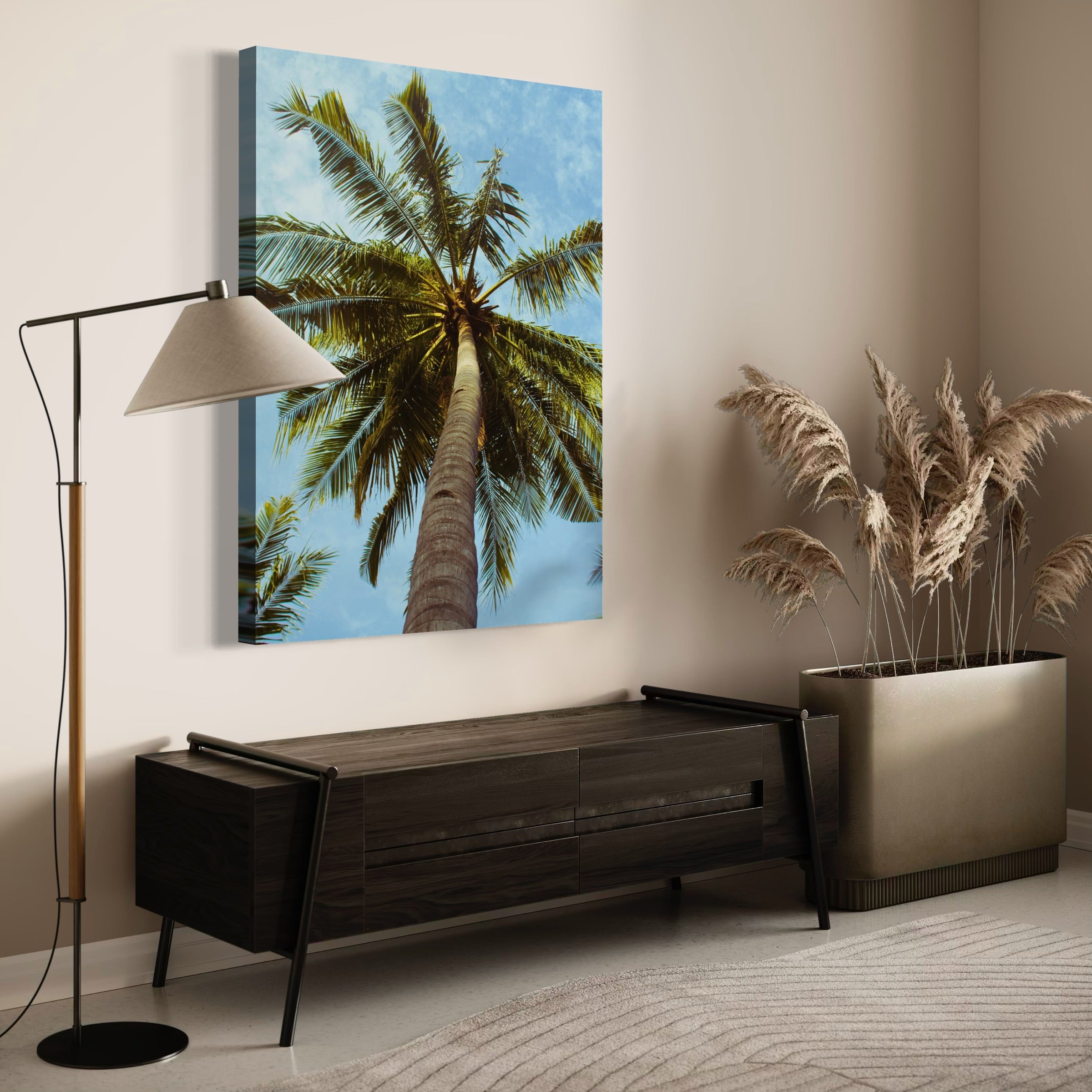 Palm Tree Perspective - Moderno Wall Art Wall Art