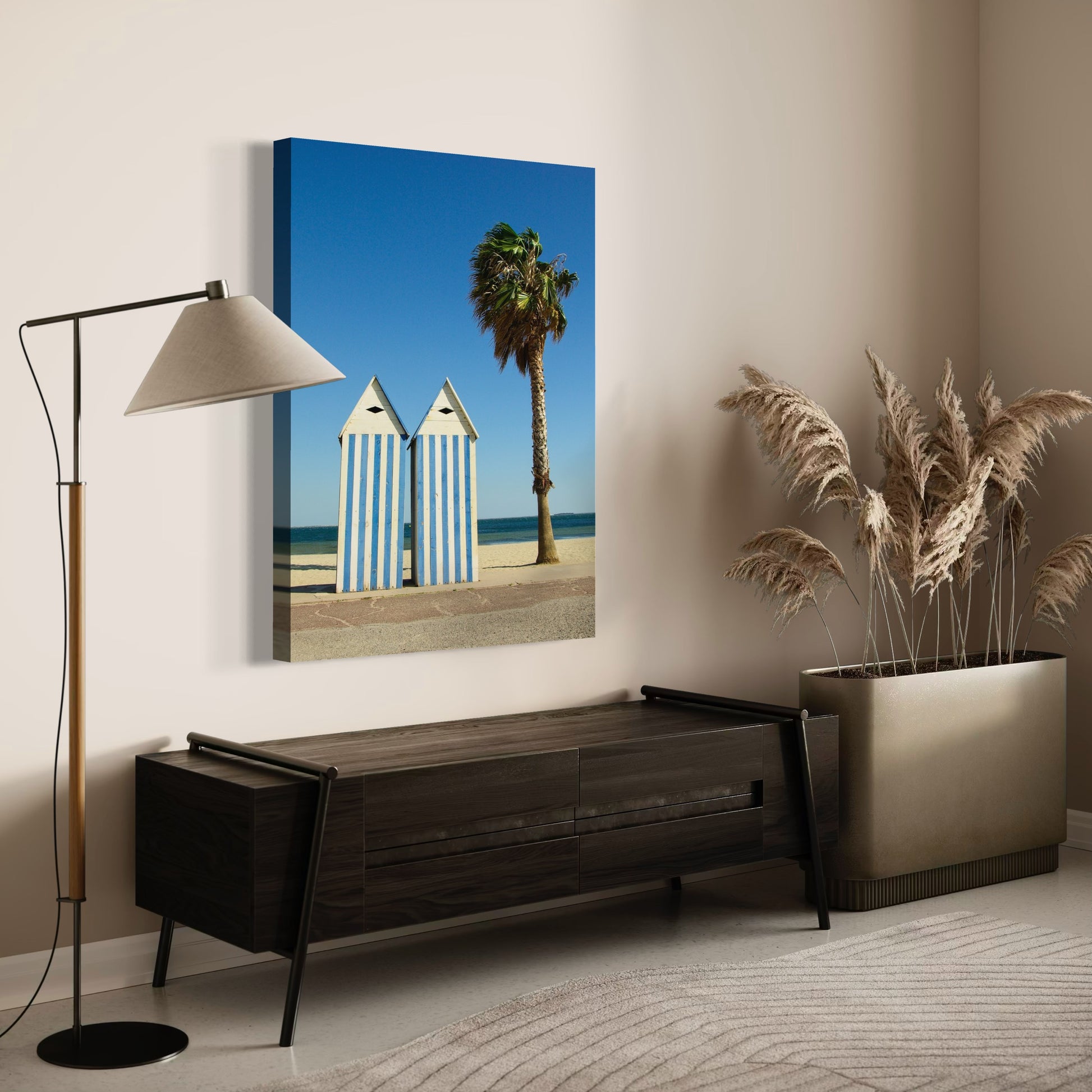 Beach Huts - Moderno Wall Art