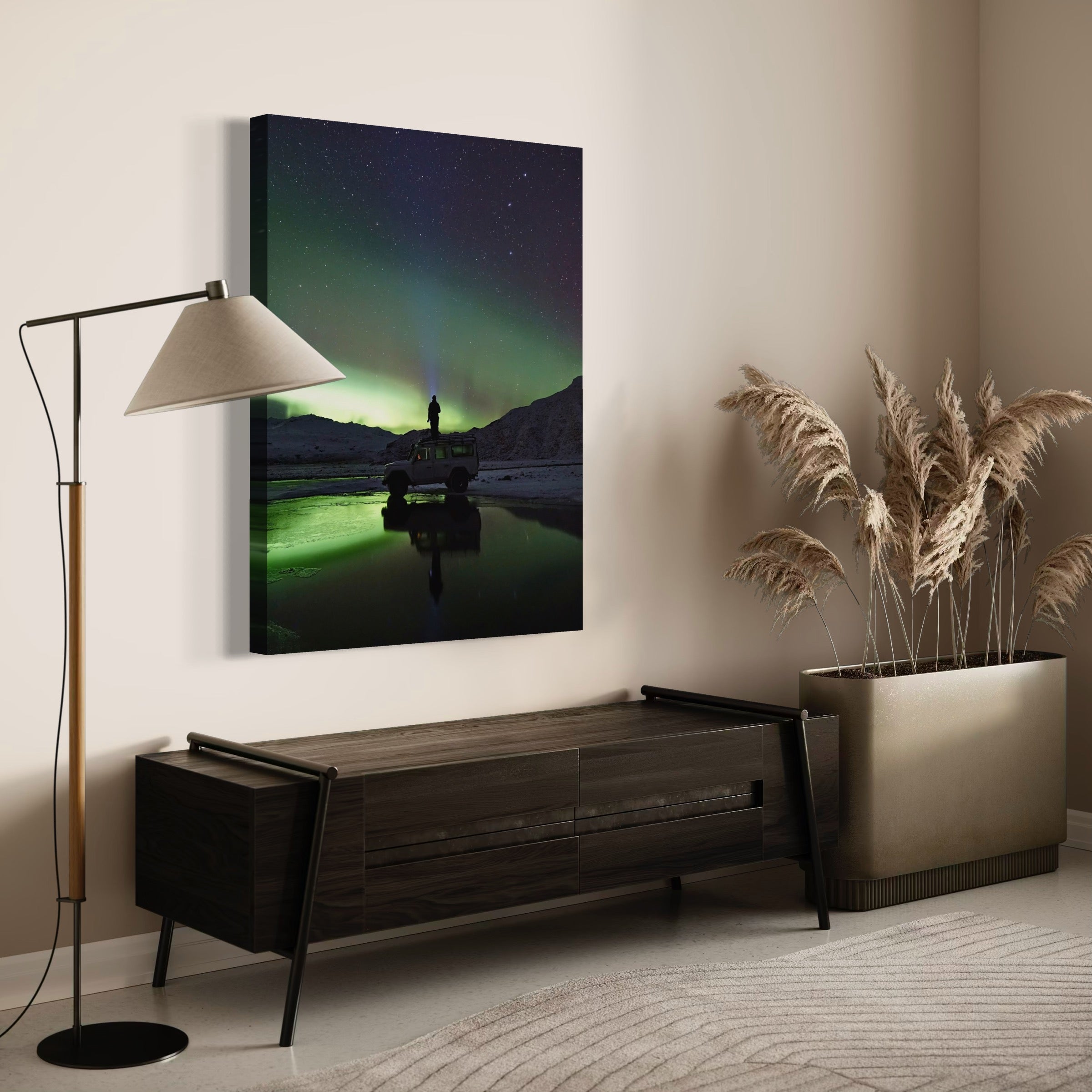 Lights Over Thórsmörk - Moderno Wall Art Wall Art