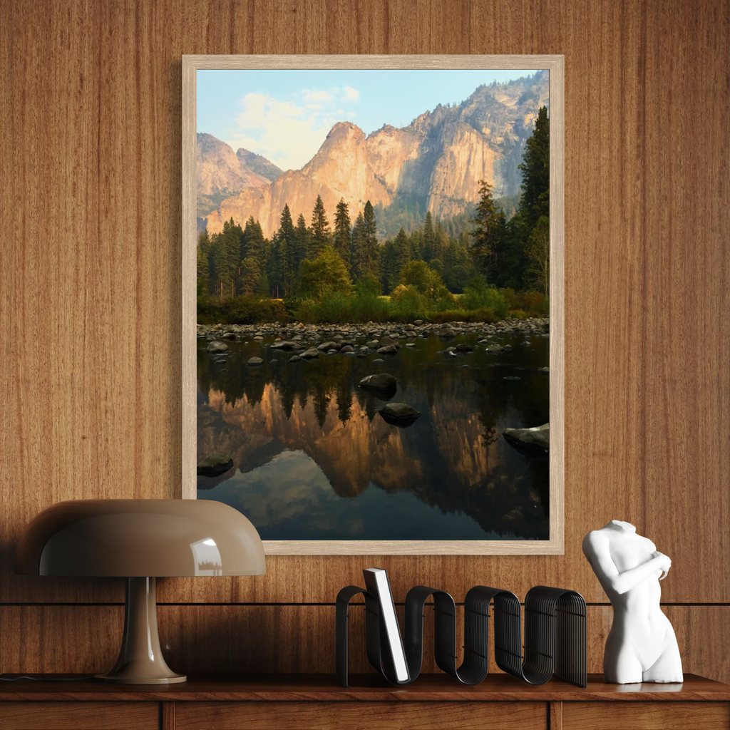 Reflejos de montaña en Yosemite