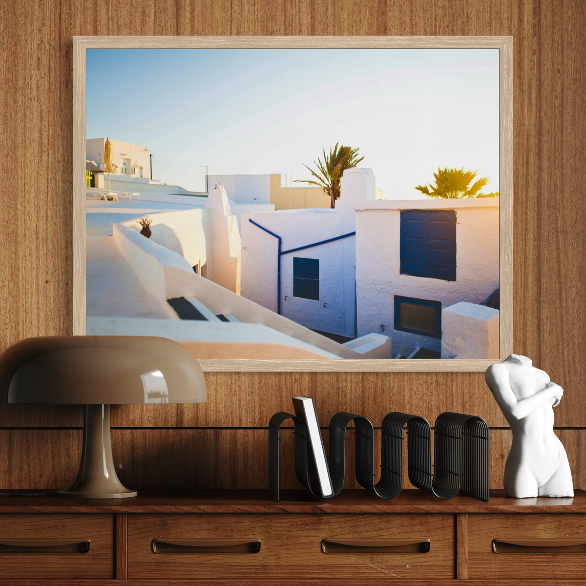 Sunlit Greek Architecture