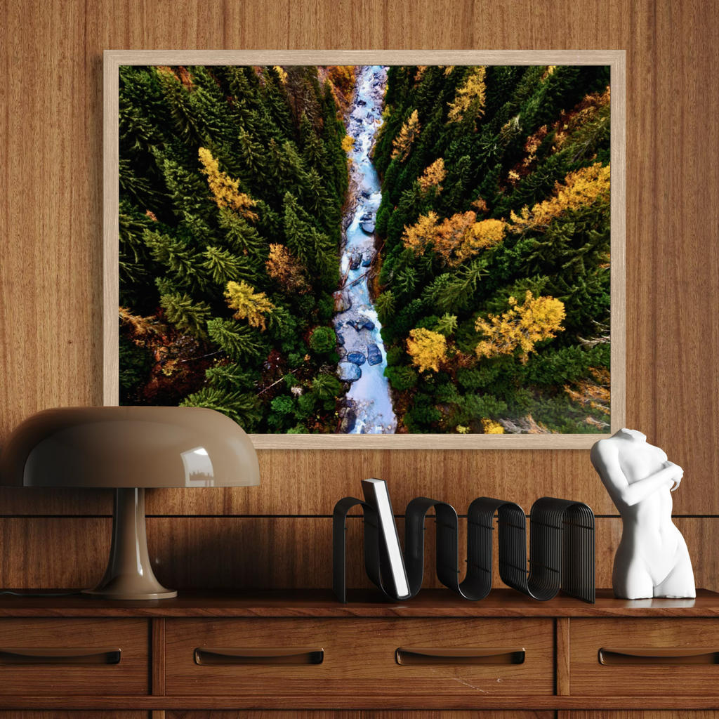 Colores del otoño y aguas del arroyo