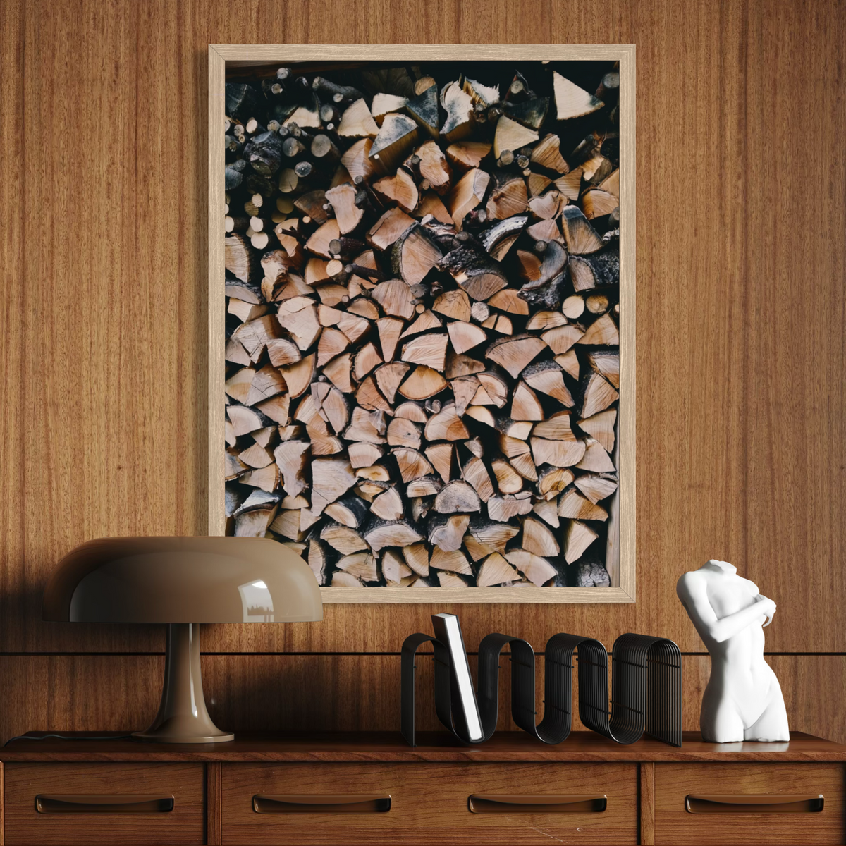 Tas de bois d'automne