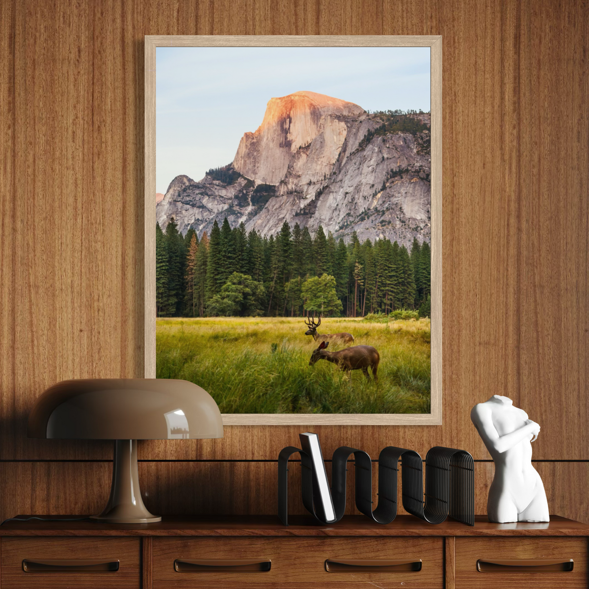 Ciervos en el valle de Yosemite