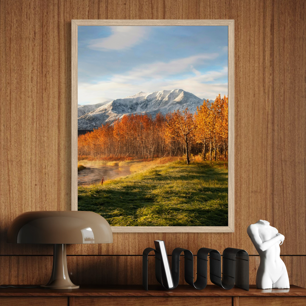 Amanecer de otoño en la pradera
