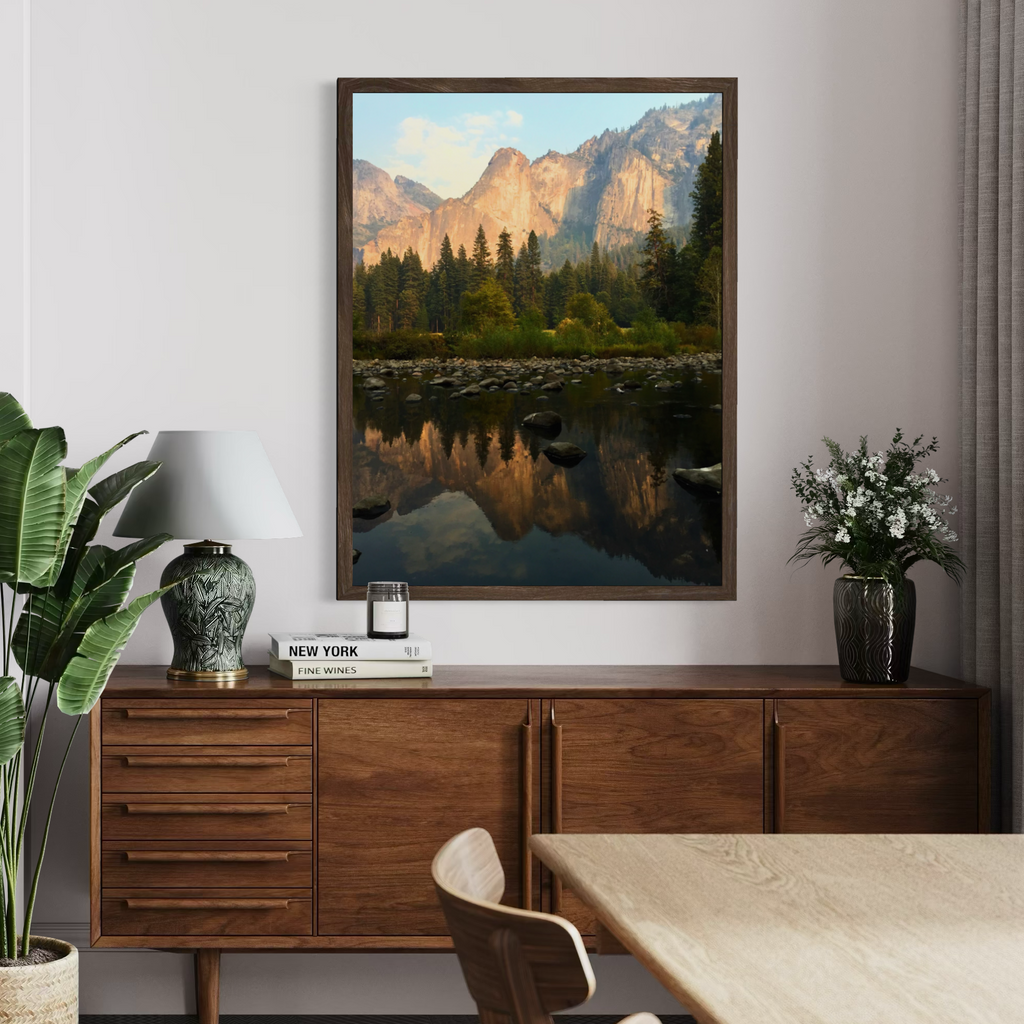 Reflejos de montaña en Yosemite