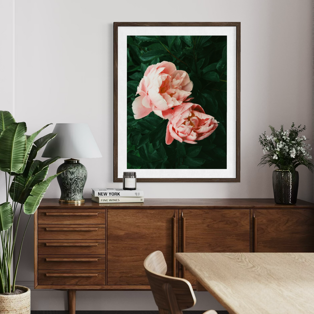 Pivoines embrassées par la pluie