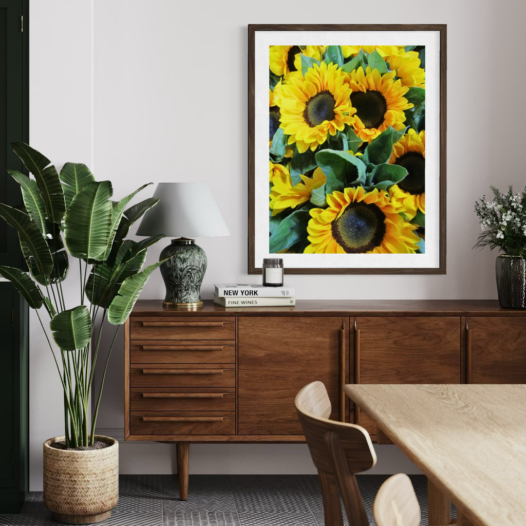 Racimo de girasoles
