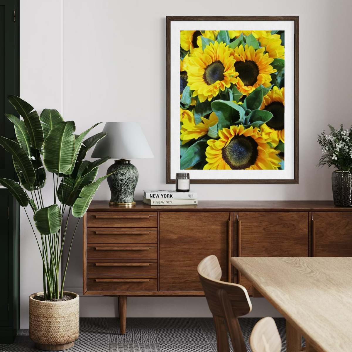 Racimo de girasoles