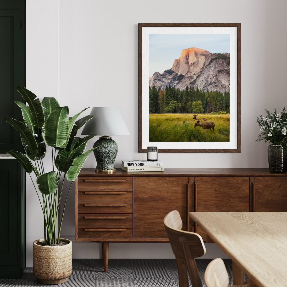 Ciervos en el valle de Yosemite