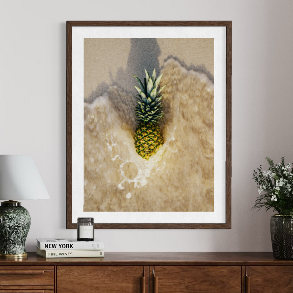 Piña en tierra