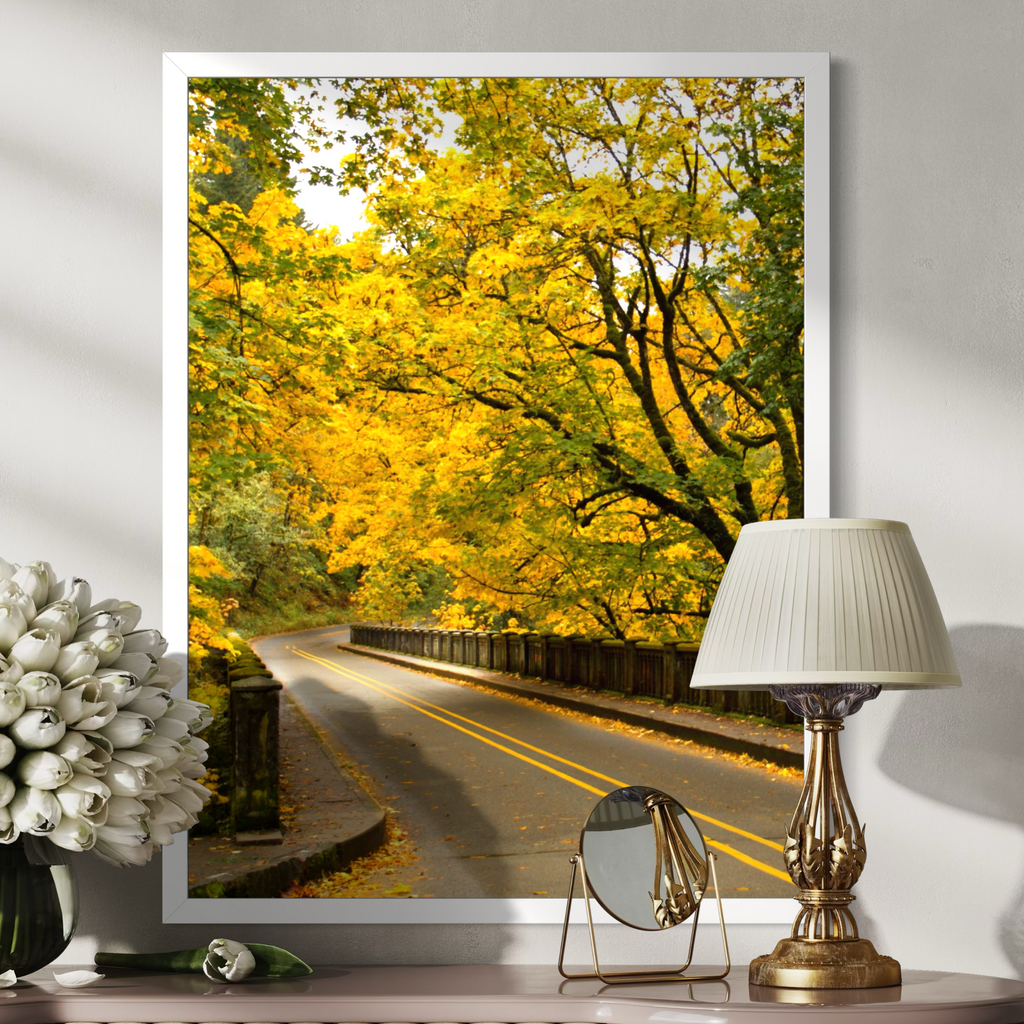 Viaje por carretera a principios de otoño