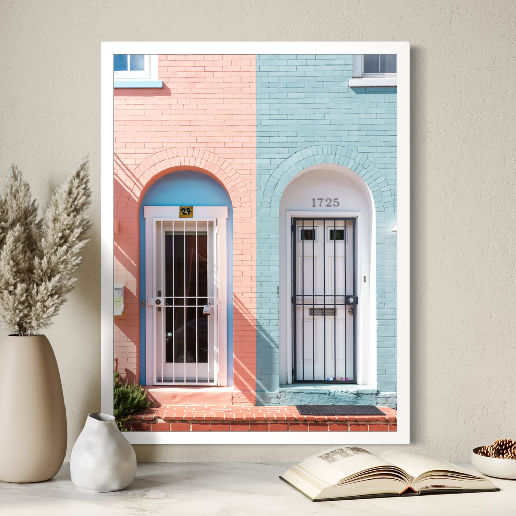 Pastel Row Houses