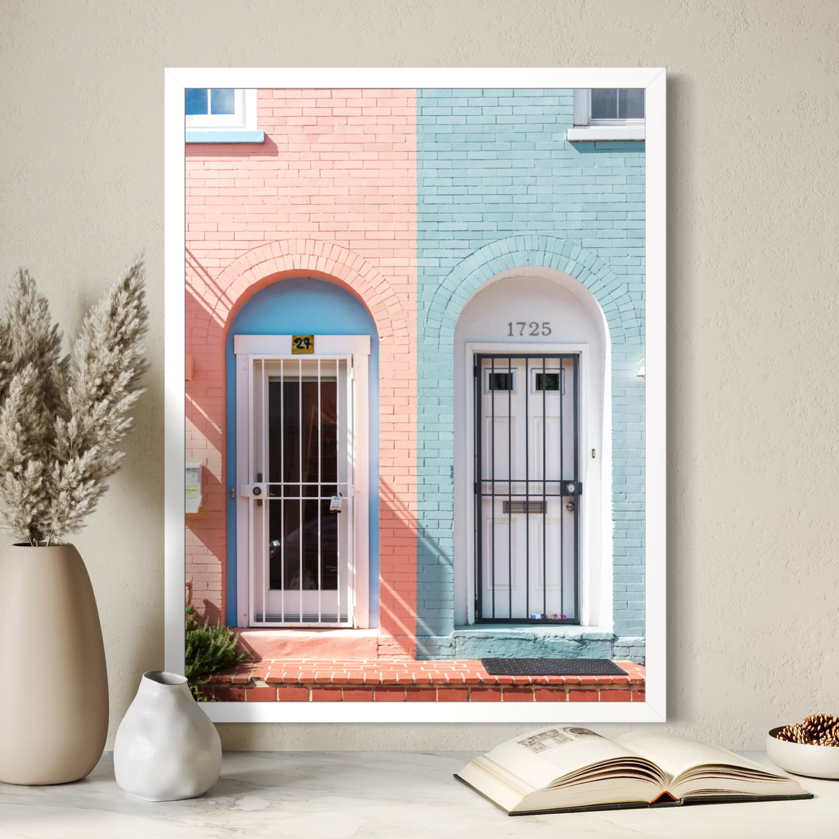 Pastel Row Houses