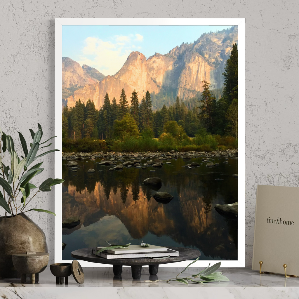 Reflejos de montaña en Yosemite