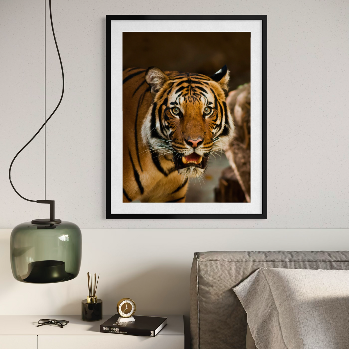 Le regard intense d'un tigre