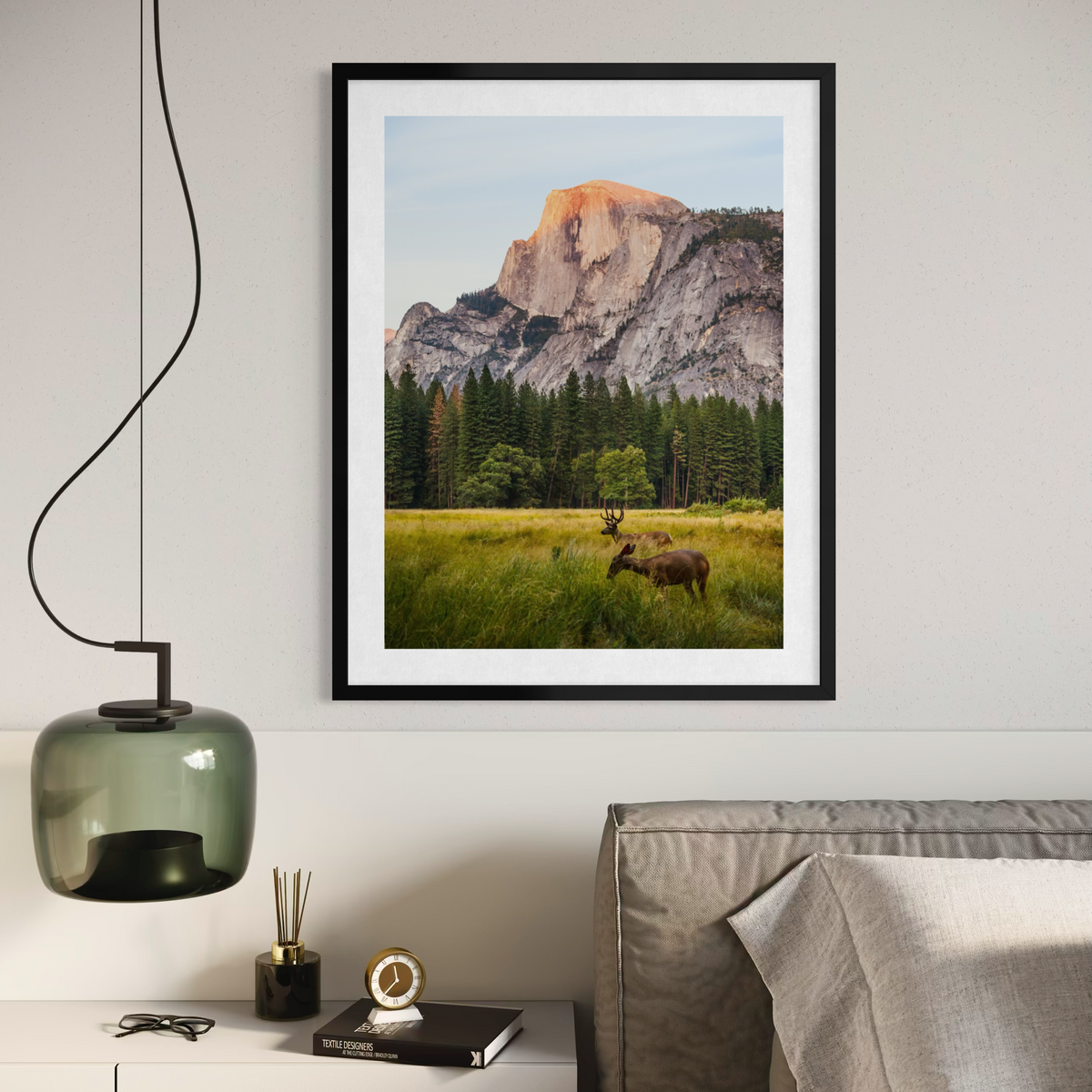 Ciervos en el valle de Yosemite