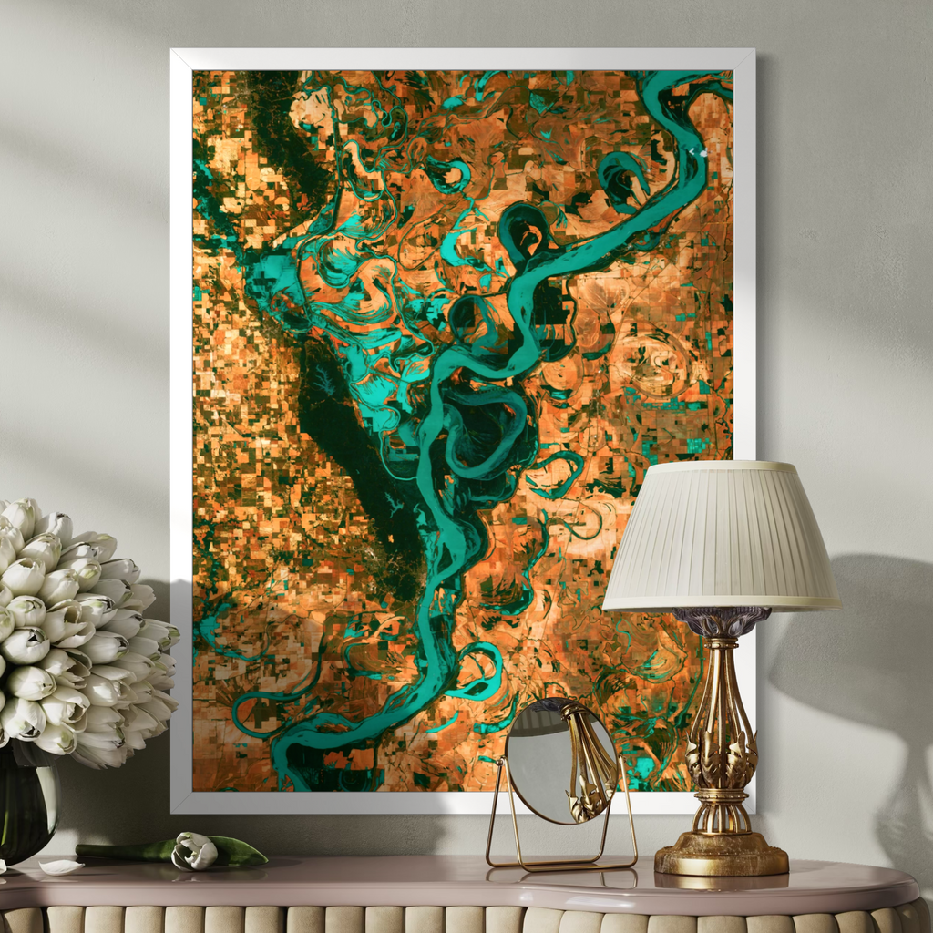 Satellite View of the Mississippi River