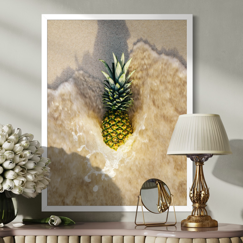 Piña en tierra