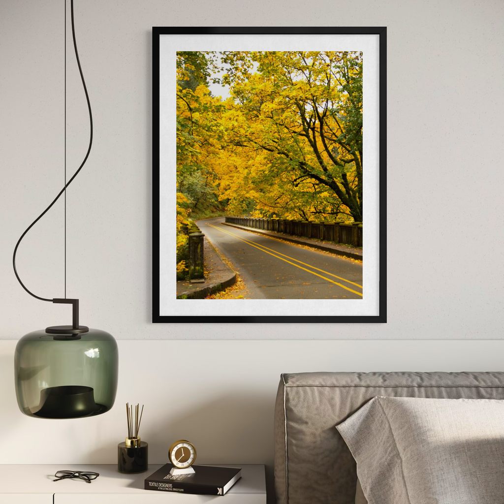 Viaje por carretera a principios de otoño