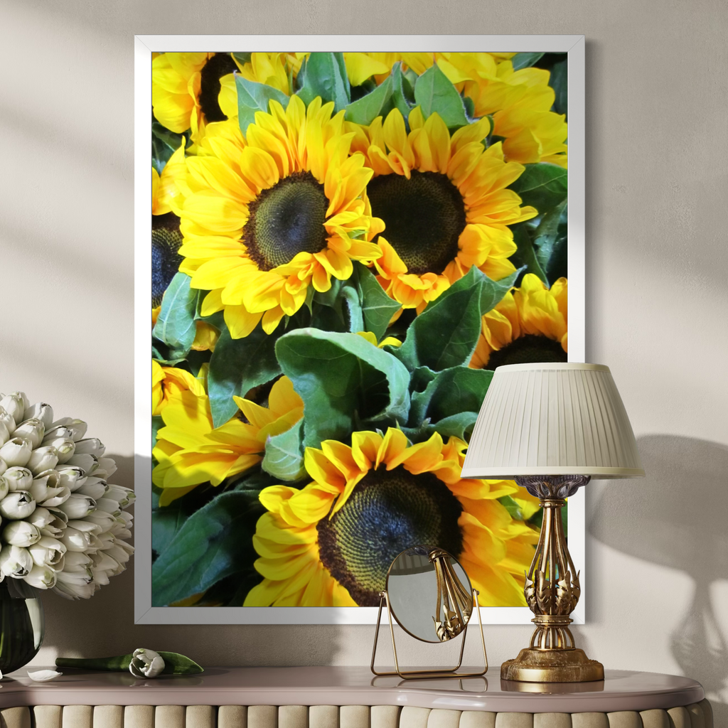 Racimo de girasoles