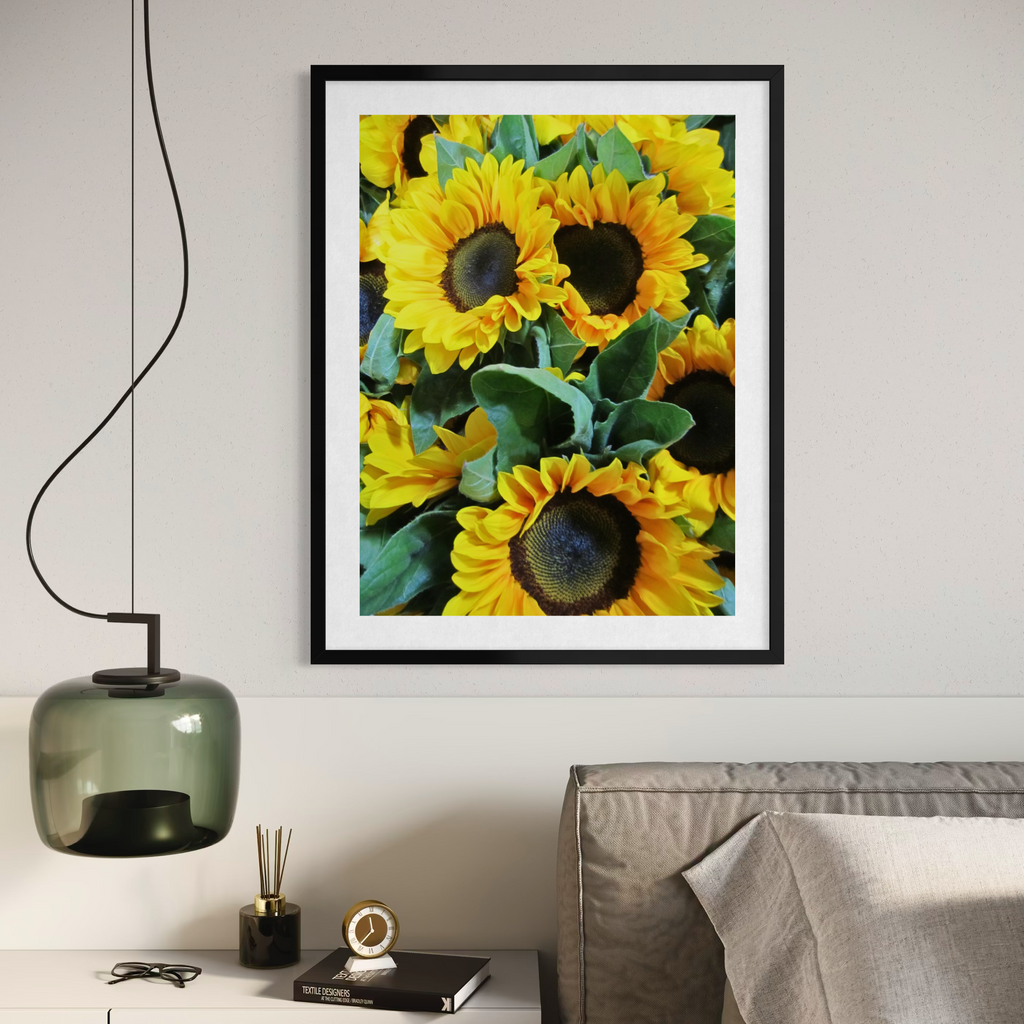 Racimo de girasoles