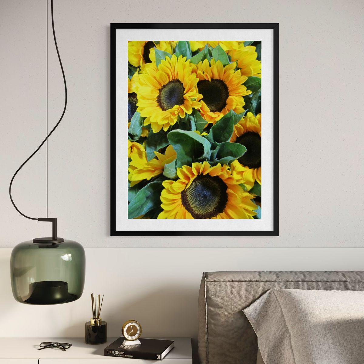 Racimo de girasoles