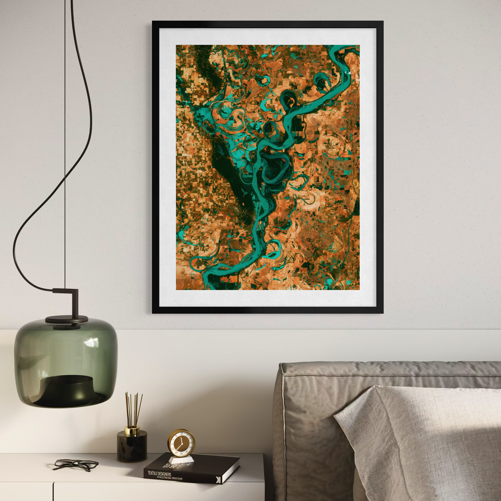 Satellite View of the Mississippi River
