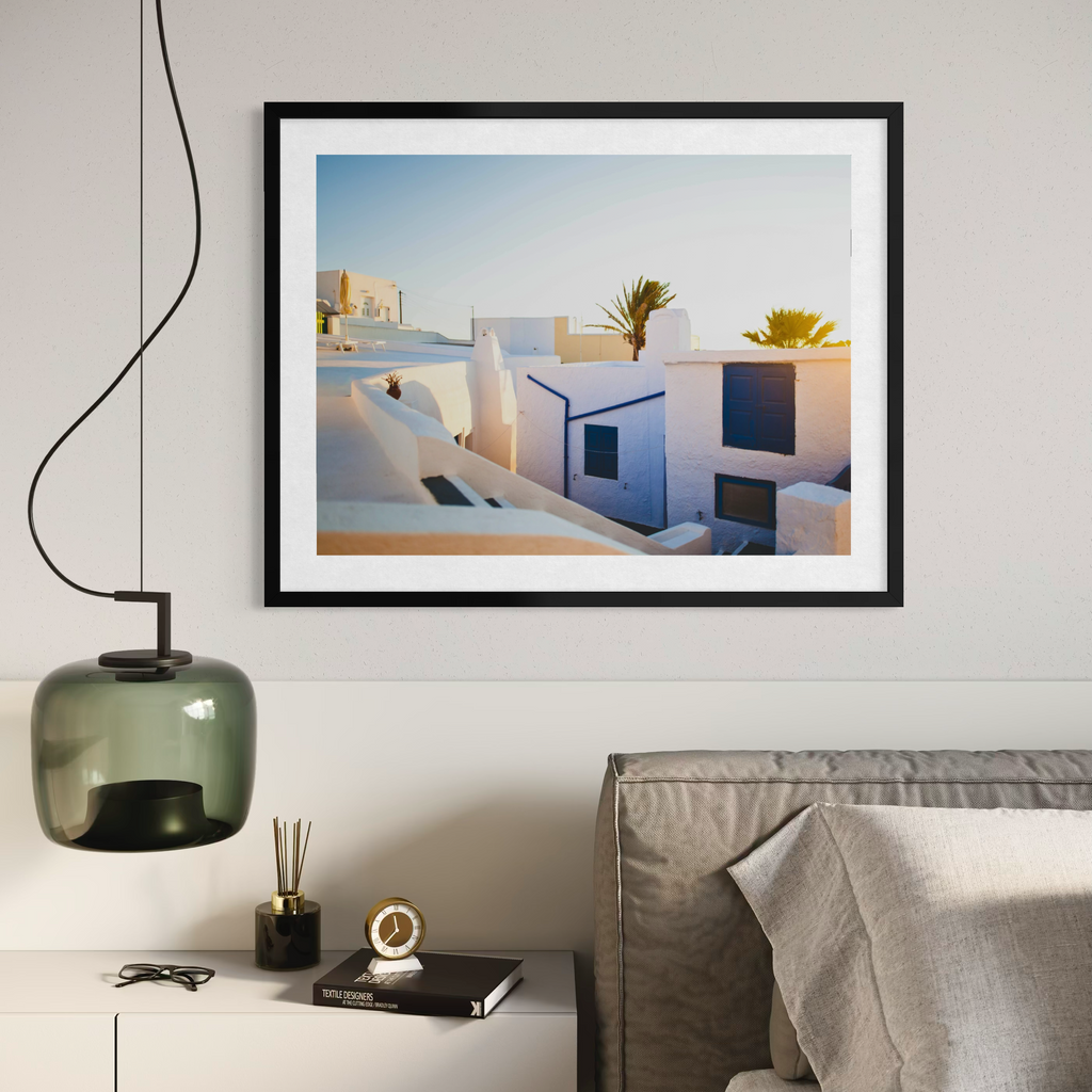 Sunlit Greek Architecture
