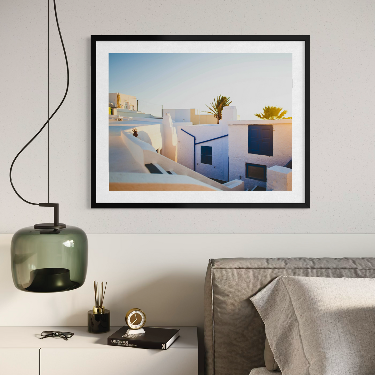Sunlit Greek Architecture